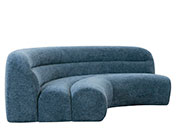 Blue Fabric Modular Sofa VG Noble