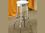 Comfort and Style Retro White Barstool