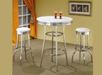 Comfort and Style Retro White Barstool