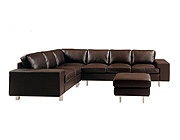 Poeta Leather Sectional Sofa M-07