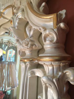 Victorian Pedestal in Gold finish.