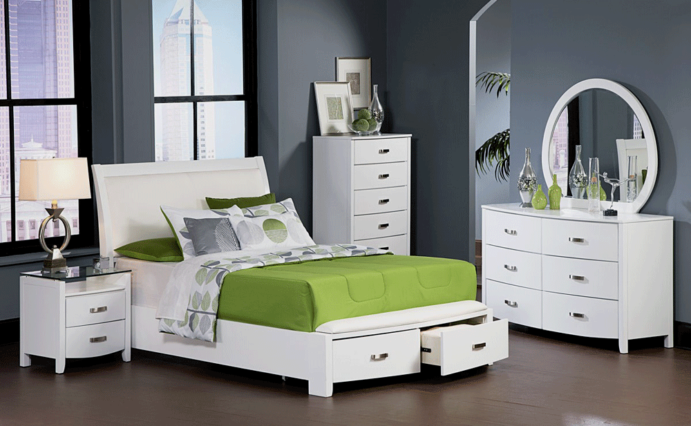 platform bedroom set with storage carlisle | modern bedroom furniture