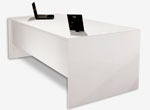 Sh03 White Lacquer Desk