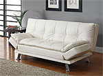 Black leatherette Sofa Bed Collection CO91B