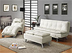 Black leatherette Sofa Bed Collection CO91B