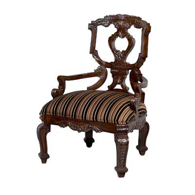 BT 053 Gold Stripe Accent Arm Chair