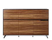 Zebrano Wood Credenza by Unique Furniture