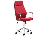 High Back Fabric office chair in Red Z-147