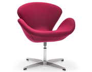 Modern Arm Chair Z309 in carnelian red