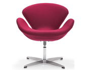 Modern Arm Chair Z309 in carnelian red