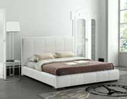 Gorgeous Upholstered Platform bed in White Z201