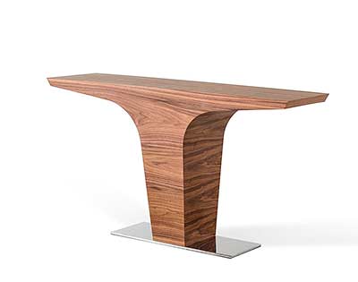 Modern Walnut Console table VG Bisk