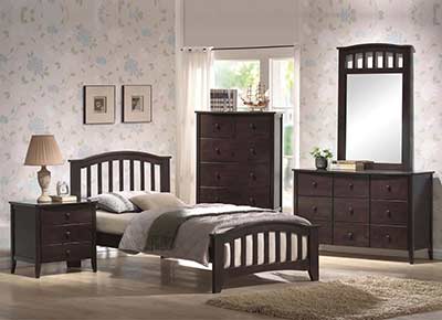 Dark Walnut Bed collection San Remo AC35