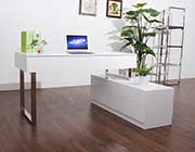 Modern White lacquer Office desk SJ12