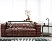 Brown Bonded leather Sofa AR Maxima