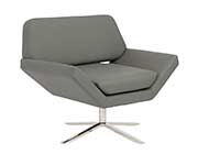 Taupe leatherette Swivel Chair