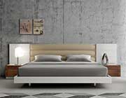 Contemporary White Lacquer Bed SJ871