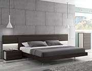 Wenge and Grey lacquer Modern Bed SJ Matia