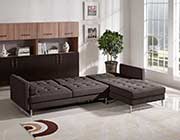 Chocolate Fabric Sofa Sleeper DS Copus
