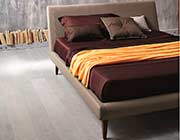 Dark Taupe Leatherette bed NJ086