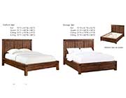 Platform solid wood bed MS Field