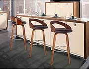 Walnut finish bar stool ArL Sonya