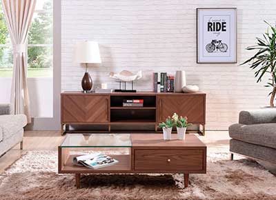 Walnut Veneer TV Stand VG 151