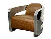 Accent Chair in Distressed Java PG Camron