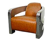 Accent Chair in Distressed Java PG Camron