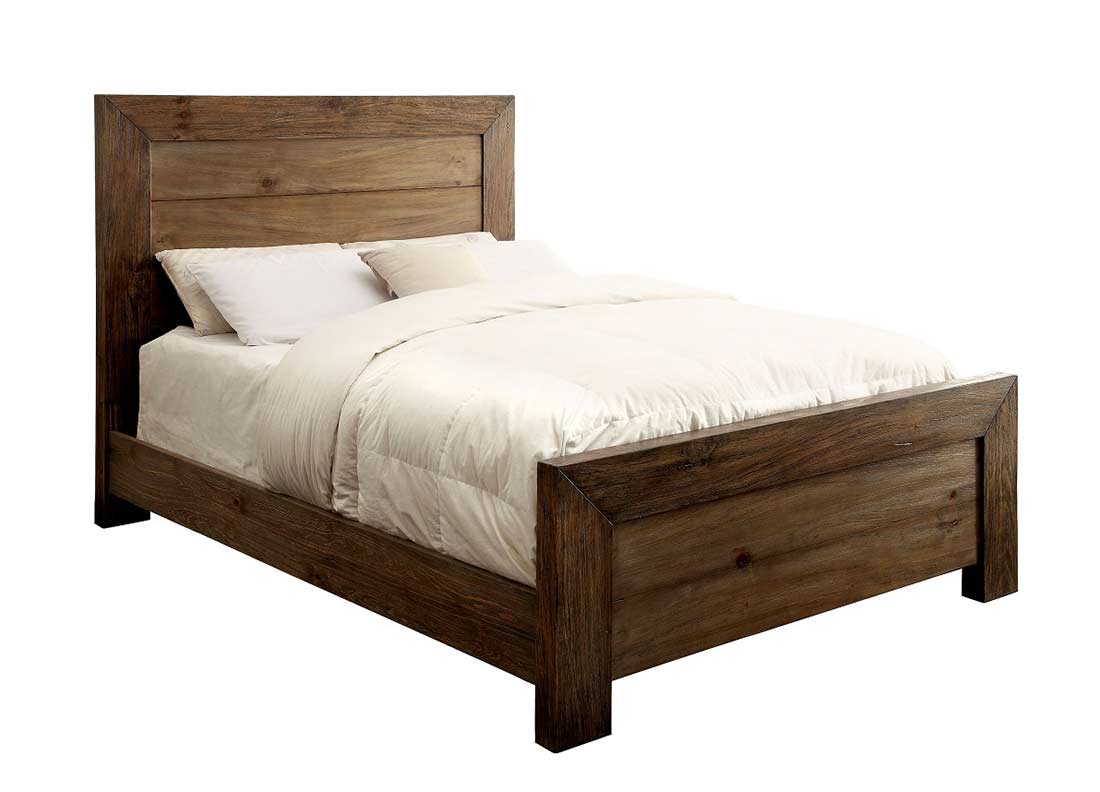 platform bed rustic solid wood fa27 b2