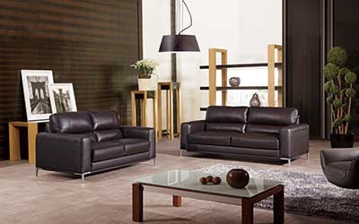 Italian Leather Sofa Set AEK-16