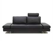 Black Leather Sofa Bed Kuka 1510