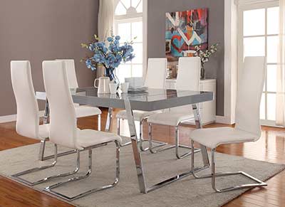 High Gloss Grey Dining Table CO011