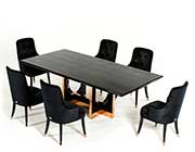 Large Black Crocodile and Rosegold Dining table VG595