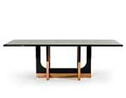 Large Black Crocodile and Rosegold Dining table VG595