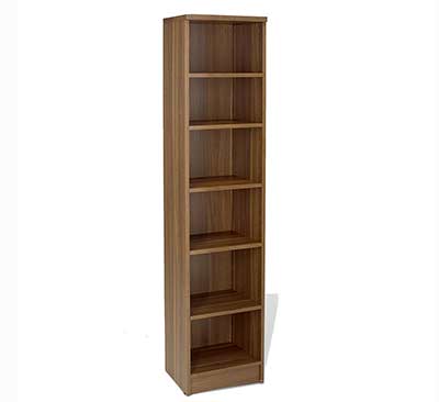Unique Furniture Narrow Walnut Bookcase 1672