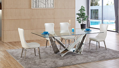 Glass Top Dining Table EF061