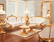 Red Velvet Provincial Sofa 634