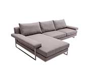 Gray Fabric Sectional Sofa ARL Veena