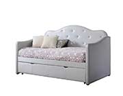 Grey Leatherette Daybed CO629