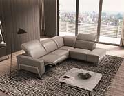 Italian Leather Sectional Sofa in Honey JM Stream