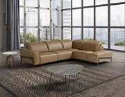 Italian Leather Sectional Sofa in Honey JM Stream