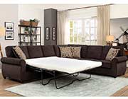 Chocolate Sectional Sofa sleeper CO 450