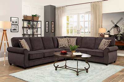 Chocolate Sectional Sofa sleeper CO 450