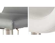 Gray Leatherette Bar-Counter Stool Estyle 959