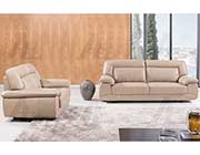 Tan Italian leather sofa AEK 72