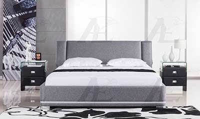 Gray Fabric Bed AE 56