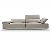 Grey leather sofa NJ 800