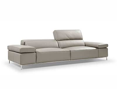 Grey leather sofa NJ 800