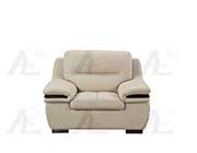 Light Gray Genuine Leather Sofa set AE 113